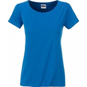 James & Nicholson Základní dámské tričko ze 100 % organické bavlny James and Nicholson Barva: modrá kobaltová, Velikost: L JN8007