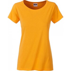 James & Nicholson Základní dámské tričko ze 100 % organické bavlny James and Nicholson Barva: žlutá zlatá, Velikost: L JN8007