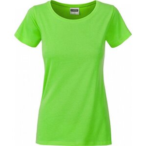 James & Nicholson Základní dámské tričko ze 100 % organické bavlny James and Nicholson Barva: Limetková zelená, Velikost: XL JN8007