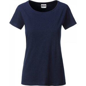 James & Nicholson Základní dámské tričko ze 100 % organické bavlny James and Nicholson Barva: modrá námořní, Velikost: XL JN8007