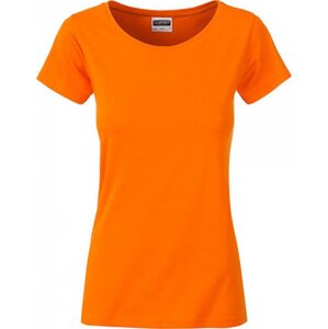 James & Nicholson Základní dámské tričko ze 100 % organické bavlny James and Nicholson Barva: Oranžová, Velikost: XL JN8007