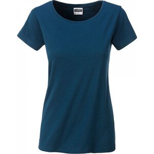 James & Nicholson Základní dámské tričko ze 100 % organické bavlny James and Nicholson Barva: modrá petrolejová, Velikost: L JN8007
