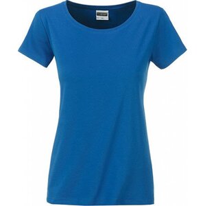James & Nicholson Základní dámské tričko ze 100 % organické bavlny James and Nicholson Barva: modrá královská, Velikost: L JN8007