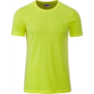 James & Nicholson Základní tričko Basic T James and Nicholson 100% organická bavlna Barva: žlutá výrazná, Velikost: L JN8008