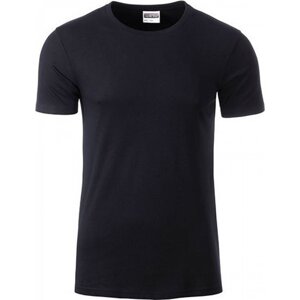 James & Nicholson Základní tričko Basic T James and Nicholson 100% organická bavlna Barva: Černá, Velikost: L JN8008