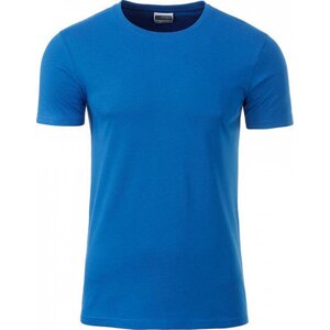 James & Nicholson Základní tričko Basic T James and Nicholson 100% organická bavlna Barva: modrá kobaltová, Velikost: L JN8008