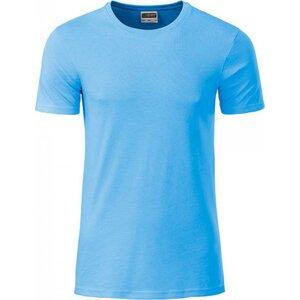 James & Nicholson Základní tričko Basic T James and Nicholson 100% organická bavlna Barva: modrá nebeská, Velikost: 3XL JN8008