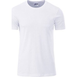 James & Nicholson Základní tričko Basic T James and Nicholson 100% organická bavlna Barva: Bílá, Velikost: 3XL JN8008