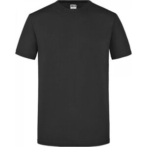 James & Nicholson Kvalitně zpracované slim-fit tričko James and Nicholson Barva: Černá, Velikost: L JN911