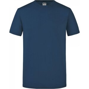 James & Nicholson Kvalitně zpracované slim-fit tričko James and Nicholson Barva: modrá námořní, Velikost: L JN911