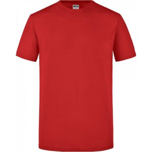 James & Nicholson Kvalitně zpracované slim-fit tričko James and Nicholson Barva: Červená, Velikost: L JN911