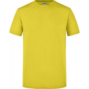 James & Nicholson Kvalitně zpracované slim-fit tričko James and Nicholson Barva: Žlutá, Velikost: XL JN911
