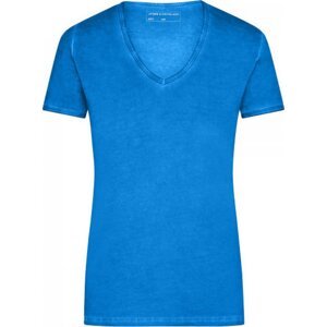 James & Nicholson Dámské bavlněné tričko Gipsy - James and Nicholson Barva: modrá atlantická, Velikost: L JN975