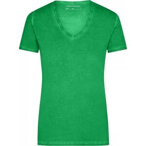 James & Nicholson Dámské bavlněné tričko Gipsy - James and Nicholson Barva: Zelená, Velikost: L JN975