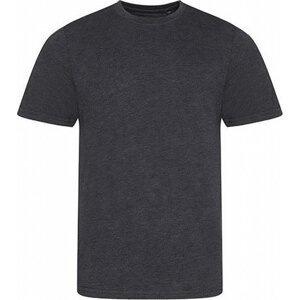 Moderní měkké směsové tričko Just Ts Barva: šedá uhlová melír, Velikost: L JT001