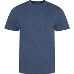 Moderní měkké směsové tričko Just Ts Barva: modrý námořní melír, Velikost: 3XL JT001