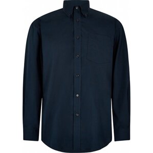 Kustom Kit Pánská korporátní oxford košile s kapsičkou a dlouhým rukávem 85% bavlna Barva: Modrá námořní tmavá, Velikost: 45/46 (18) K105