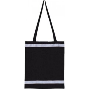 Nákupní taška s reflexními prvky Warnsac® Korntex 10 l Barva: Černá, Velikost: ca. 38 x 42 cm KX105