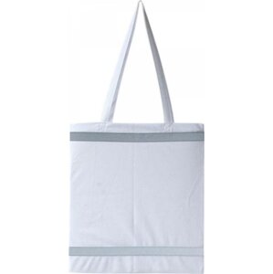 Nákupní taška s reflexními prvky Warnsac® Korntex 10 l Barva: Bílá, Velikost: ca. 38 x 42 cm KX105