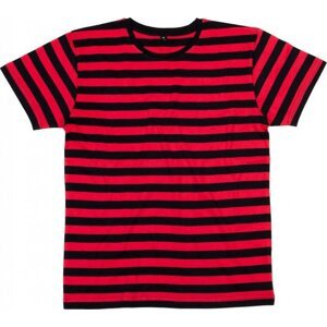 Pánské pruhované tričko s krátkým rukávem Mantis Barva: černá - červená, Velikost: L P109s