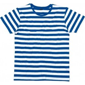 Pánské pruhované tričko s krátkým rukávem Mantis Barva: modrá - bílá, Velikost: S P109s