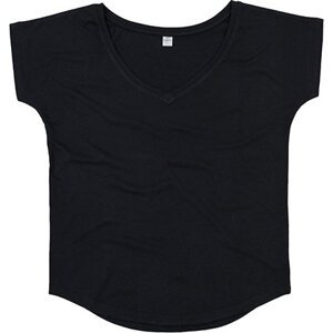 Mantis Lehké tričko s hlubokým výstřihem do véčka Barva: Černá, Velikost: L P147