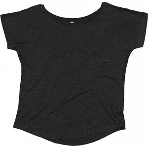 Dámské oversize tričko Mantis z organické bavlny s kulatými lemy Barva: šedá uhlová melír, Velikost: L