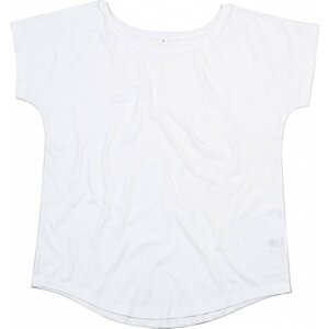 Dámské oversize tričko Mantis z organické bavlny s kulatými lemy Barva: Bílá, Velikost: XXL