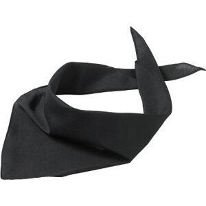 Myrtle beach Multifunkční trojúhelníkový šátek 97% polyester, 3% bavlna, 85 x 40 cm Barva: Černá MB6524