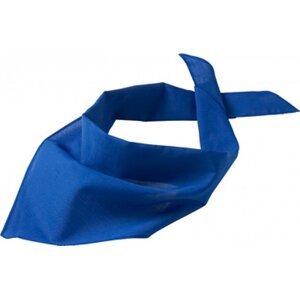 Myrtle beach Multifunkční trojúhelníkový šátek 97% polyester, 3% bavlna, 85 x 40 cm Barva: modrá královská MB6524
