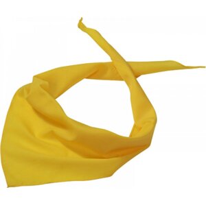 Myrtle beach Multifunkční trojúhelníkový šátek 97% polyester, 3% bavlna, 85 x 40 cm Barva: žlutá sluneční MB6524