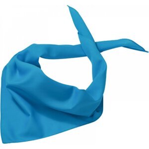 Myrtle beach Multifunkční trojúhelníkový šátek 97% polyester, 3% bavlna, 85 x 40 cm Barva: modrá tyrkysová MB6524