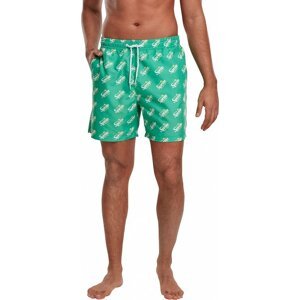 Pánské šortky na plavání s motivem Sprite Urban Classics Barva: Zelená, Velikost: S