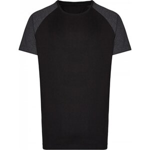 Pánské prodloužené směsové úzké triko Miners Mate Barva: černá - šedá uhlová, Velikost: XL MY111