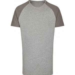 Pánské prodloužené směsové úzké triko Miners Mate Barva: šedá světlá - šedá tmavá, Velikost: 3XL MY111