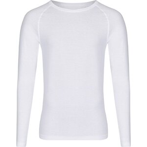 Módní unisex tričko s dlouhými kontrastními rukávy Miners Mate Barva: bílá - bílá, Velikost: 3XL MY210