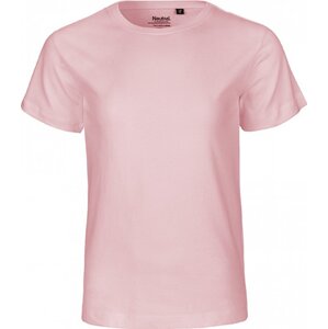Neutral Dětské organické tričko s krátkým rukávem a výztužnou páskou za krkem Barva: růžová světlá, Velikost: 104/110 NE30001