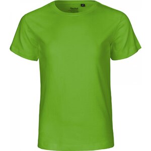 Neutral Dětské organické tričko s krátkým rukávem a výztužnou páskou za krkem Barva: Limetková zelená, Velikost: 104/110 NE30001