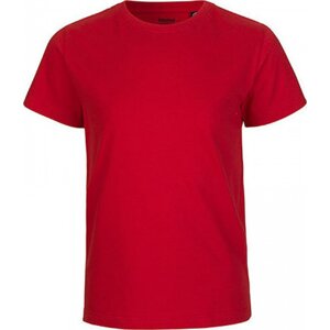 Neutral Dětské organické tričko s krátkým rukávem a výztužnou páskou za krkem Barva: Červená, Velikost: 92/98 NE30001