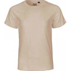 Neutral Dětské organické tričko s krátkým rukávem a výztužnou páskou za krkem Barva: Písková, Velikost: 104/110 NE30001