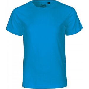 Neutral Dětské organické tričko s krátkým rukávem a výztužnou páskou za krkem Barva: modrá safírová, Velikost: 128/134 NE30001