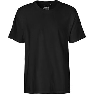 Rovné pánské triko Neutral z česané organické bavlny 185 g/m Barva: Černá, Velikost: 3XL NE60001