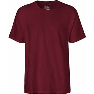 Rovné pánské triko Neutral z česané organické bavlny 185 g/m Barva: Červená vínová, Velikost: 3XL NE60001