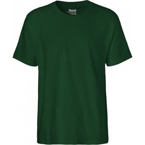 Rovné pánské triko Neutral z česané organické bavlny 185 g/m Barva: Zelená lahvová, Velikost: L NE60001