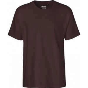 Rovné pánské triko Neutral z česané organické bavlny 185 g/m Barva: Hnědá, Velikost: 3XL NE60001