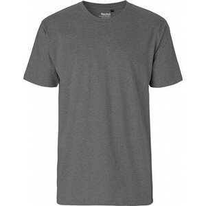 Rovné pánské triko Neutral z česané organické bavlny 185 g/m Barva: šedá tmavá melír, Velikost: 3XL NE60001