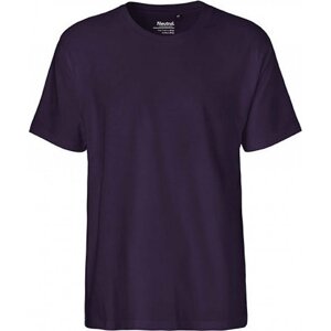 Rovné pánské triko Neutral z česané organické bavlny 185 g/m Barva: Fialová, Velikost: 3XL NE60001
