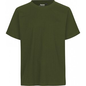 Unisex tričko Neutral s krátkým rukávem z organické bavlny 155 g/m Barva: zelená vojenská, Velikost: 3XL NE60002