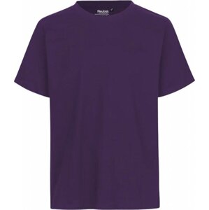 Unisex tričko Neutral s krátkým rukávem z organické bavlny 155 g/m Barva: Fialová, Velikost: 3XL NE60002
