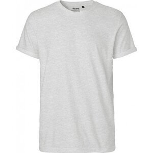 Neutral Moderní pánské organické tričko s ohnutými konci rukávů Barva: šedá popelavá, Velikost: S NE60012